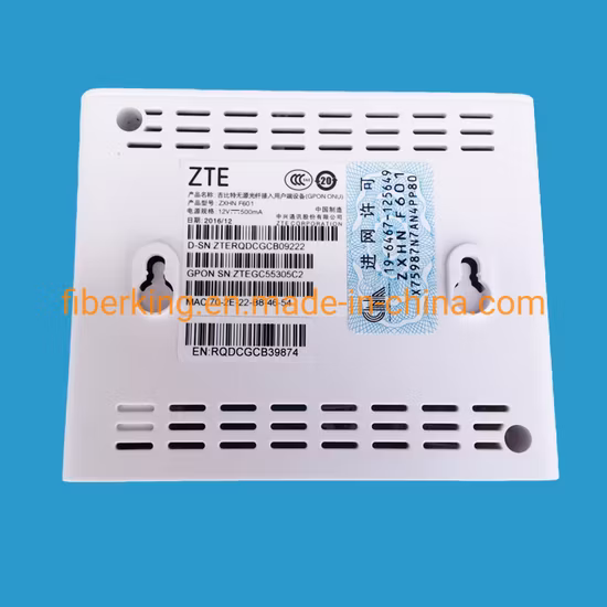 ONU F601 Gpon 1ge FTTH Ont avec micrologiciel anglais de marque originale